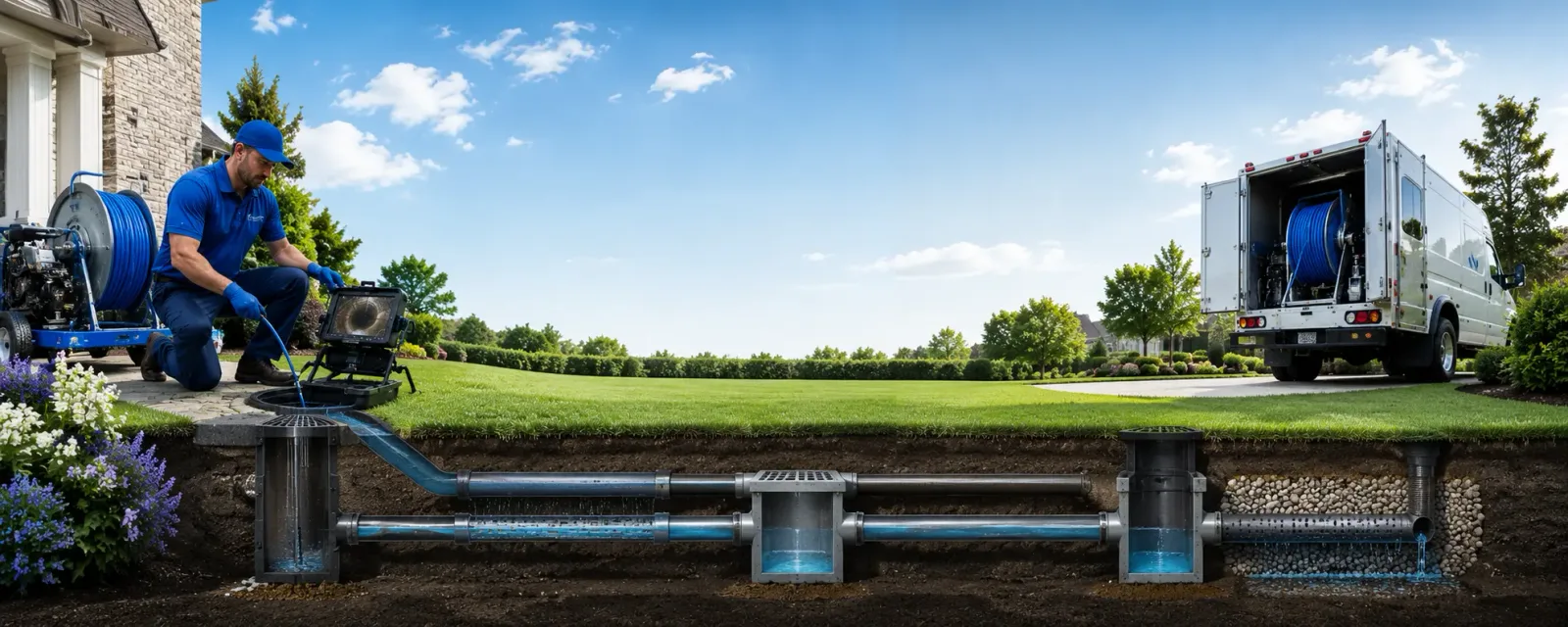 Outdoor drain cleaning information for Mont Vernon, NH